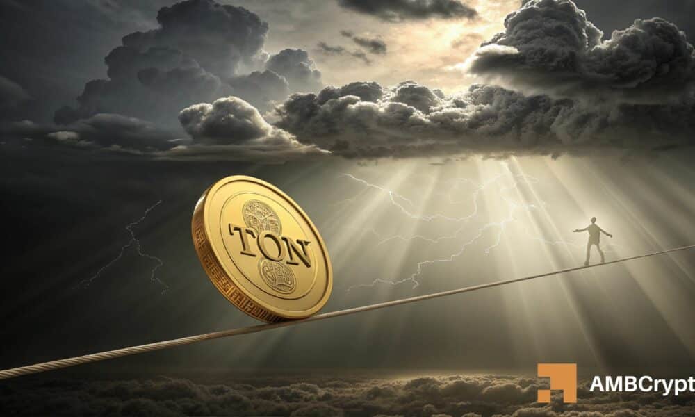Toncoin必须捍卫支撑位，否则将面临1.20美元的下跌压力